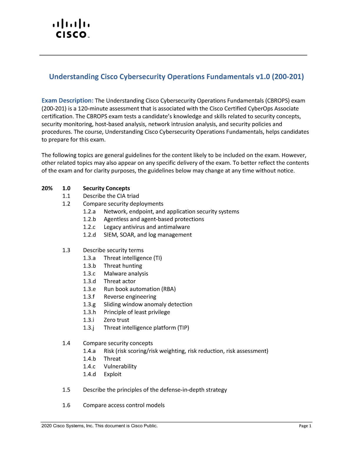 200 201 Cbrops V1 Lecture Note Understanding Cisco Cybersecurity Operations Fundamentals V1 9623