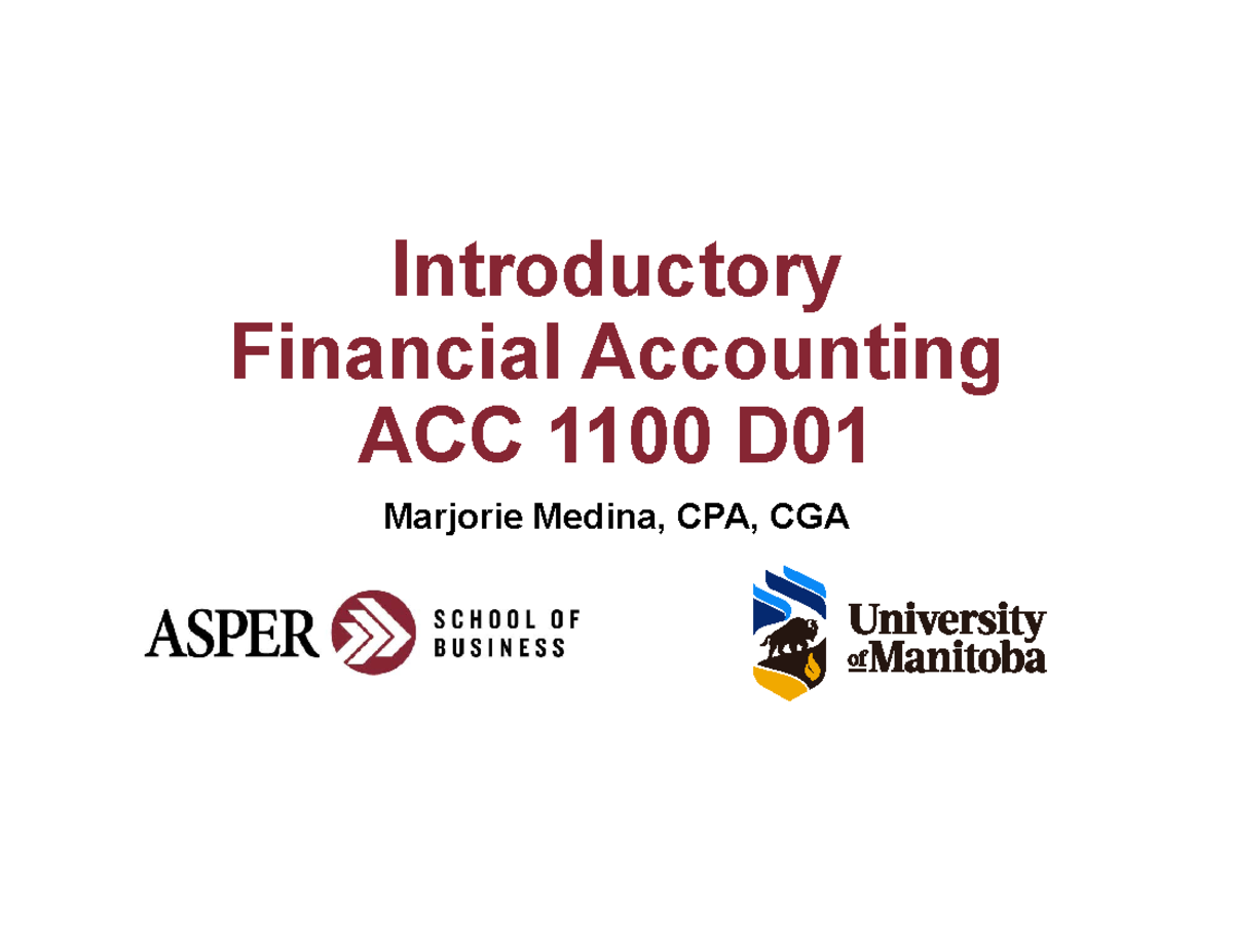 8 Inventory - Lecture notes - umanitoba/asper Introductory Financial ...