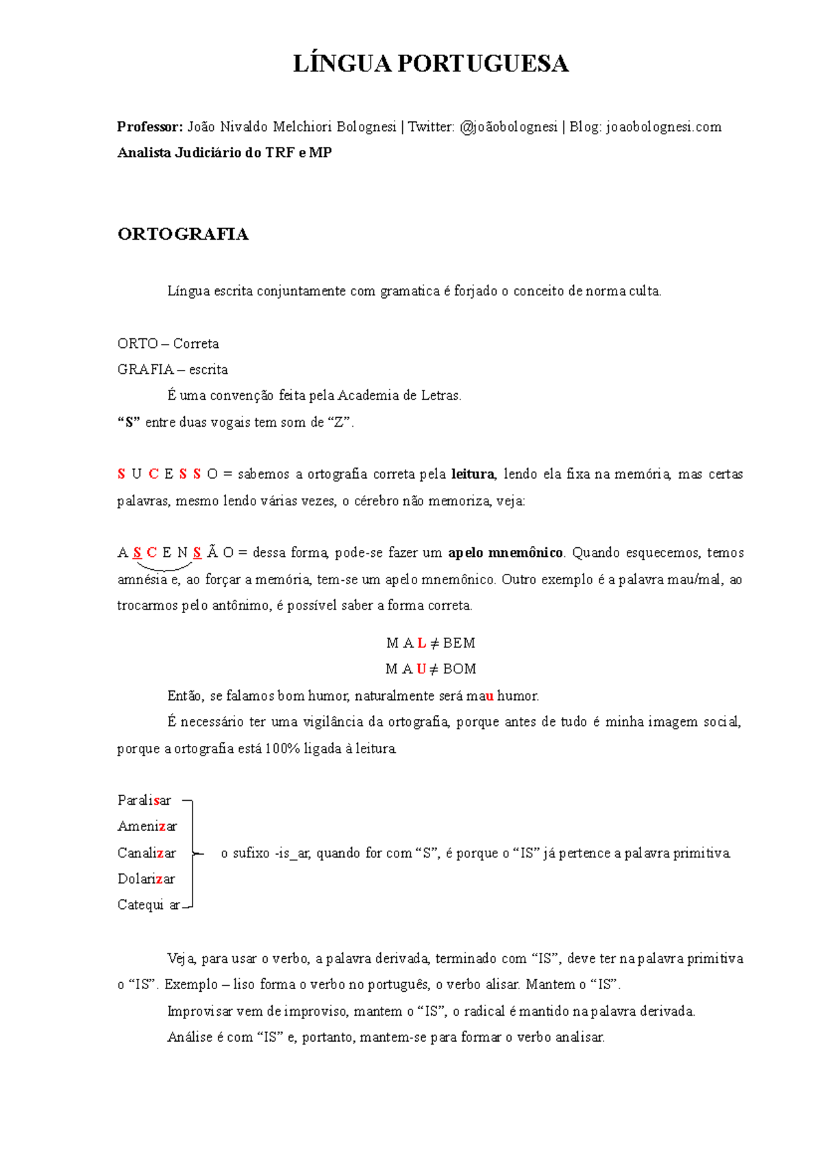 Pronome Relativo  Professor João Bolognesi