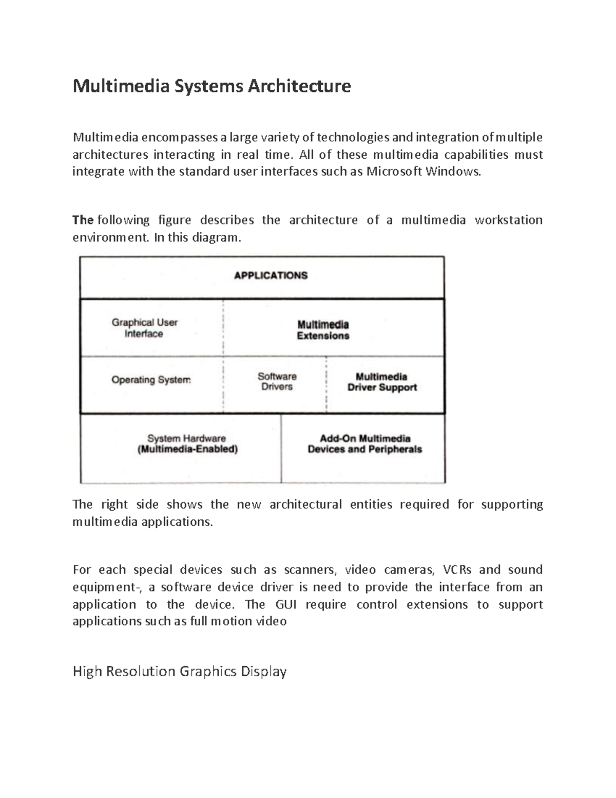 UNIT-2 - Distributed multimedia - Multimedia Systems Architecture ...