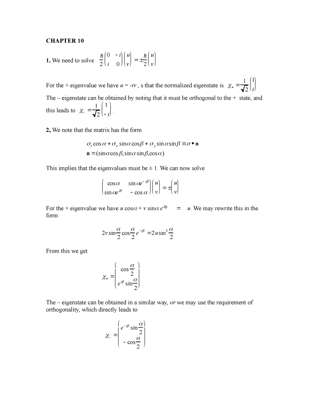 Ch10 - Quantum Physics - Stephen Gasiorowicz (Manual Solutions ...