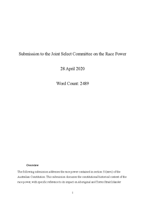LLB203 2020 Exam Answer Guide and Feedback(1) - LLB203 CONSTITUTIONAL ...