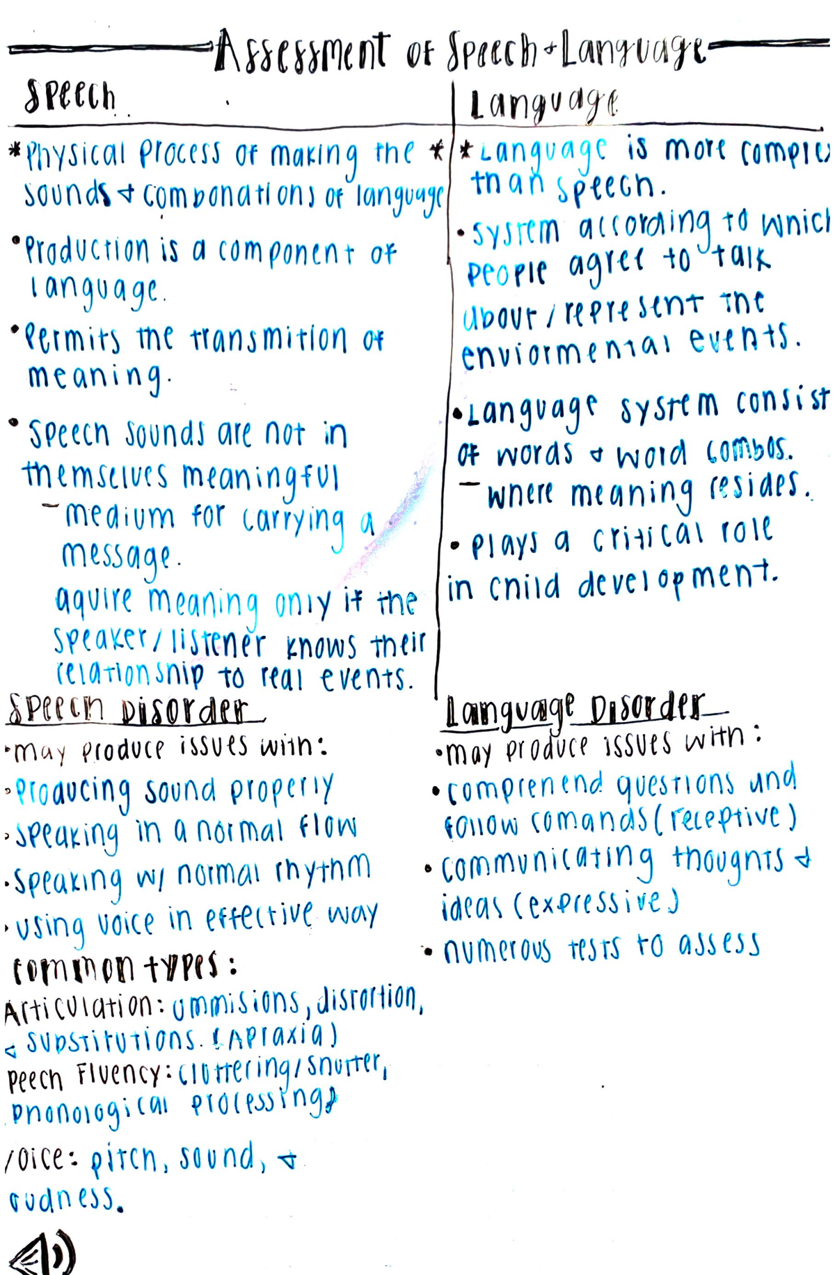 Speech Language and graphing -Assessment of Speech - Language. Speech ...