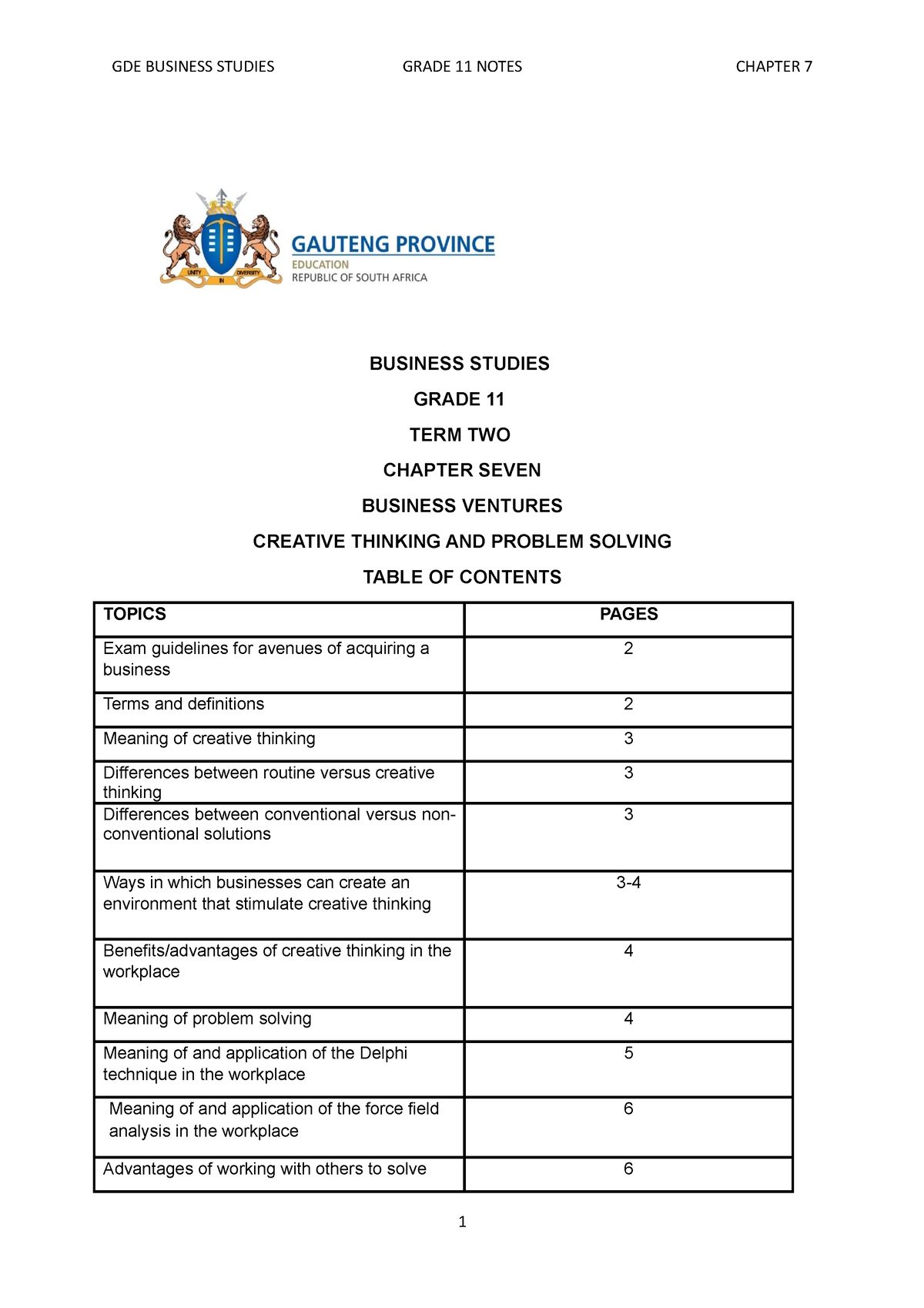 business studies grade 11 term 2 essays pdf