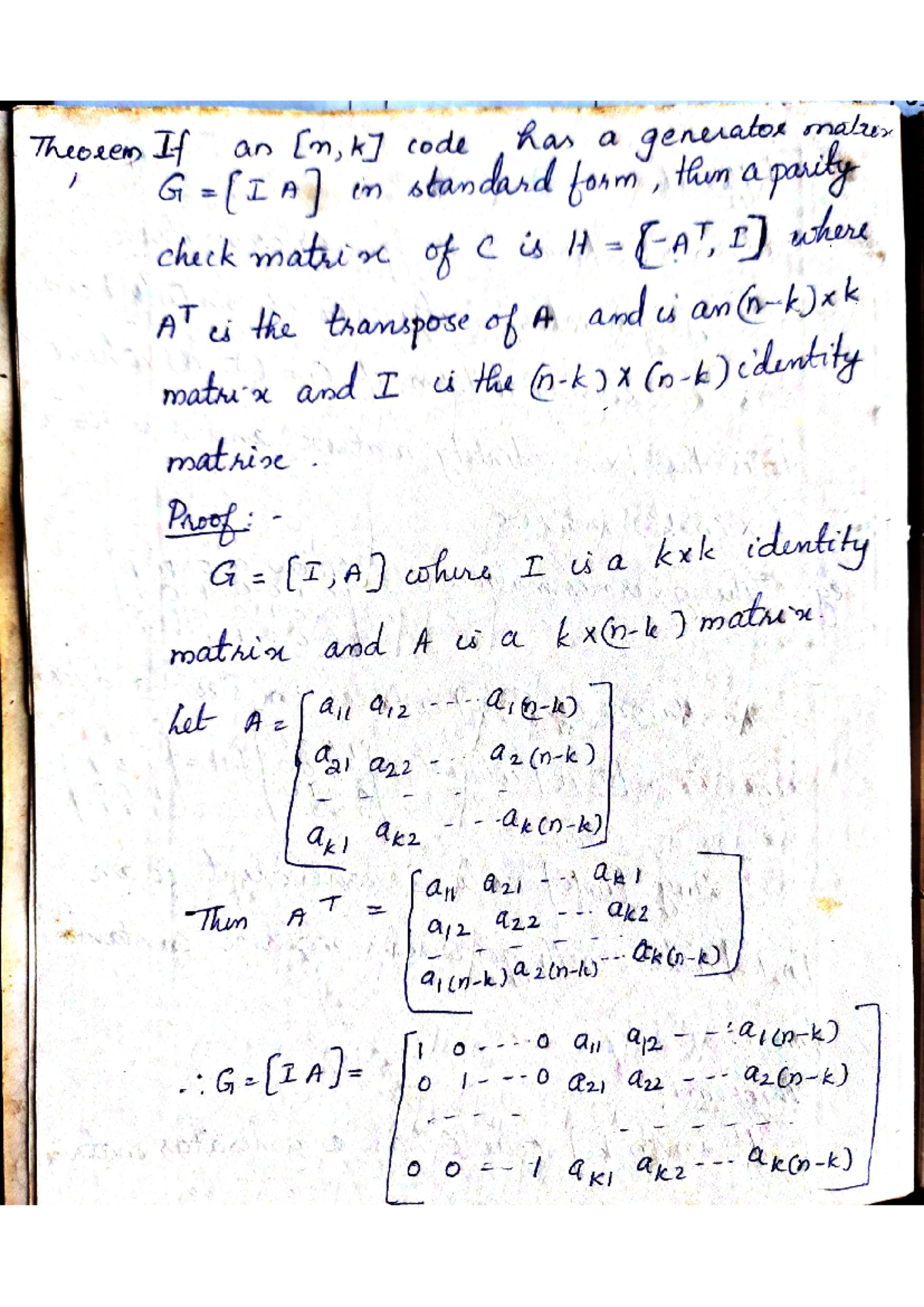 Coding theory 3 - It's a lecture note - M.Sc.Mathematics - Studocu