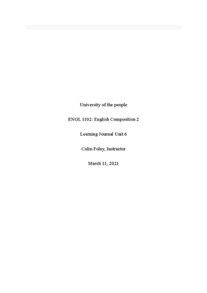 ENGL 1102 Graded Quiz Unit 3 - Studocu