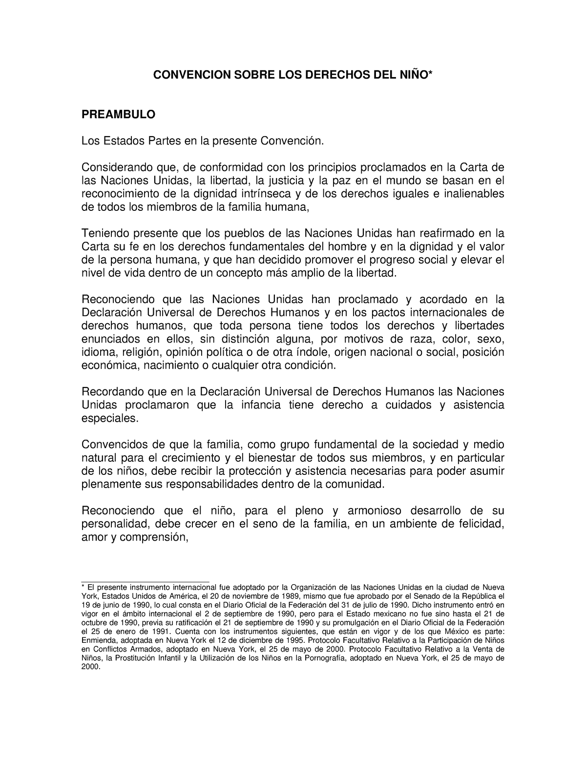 1 10. Convención Sobre Los Derechos Del Niño ...