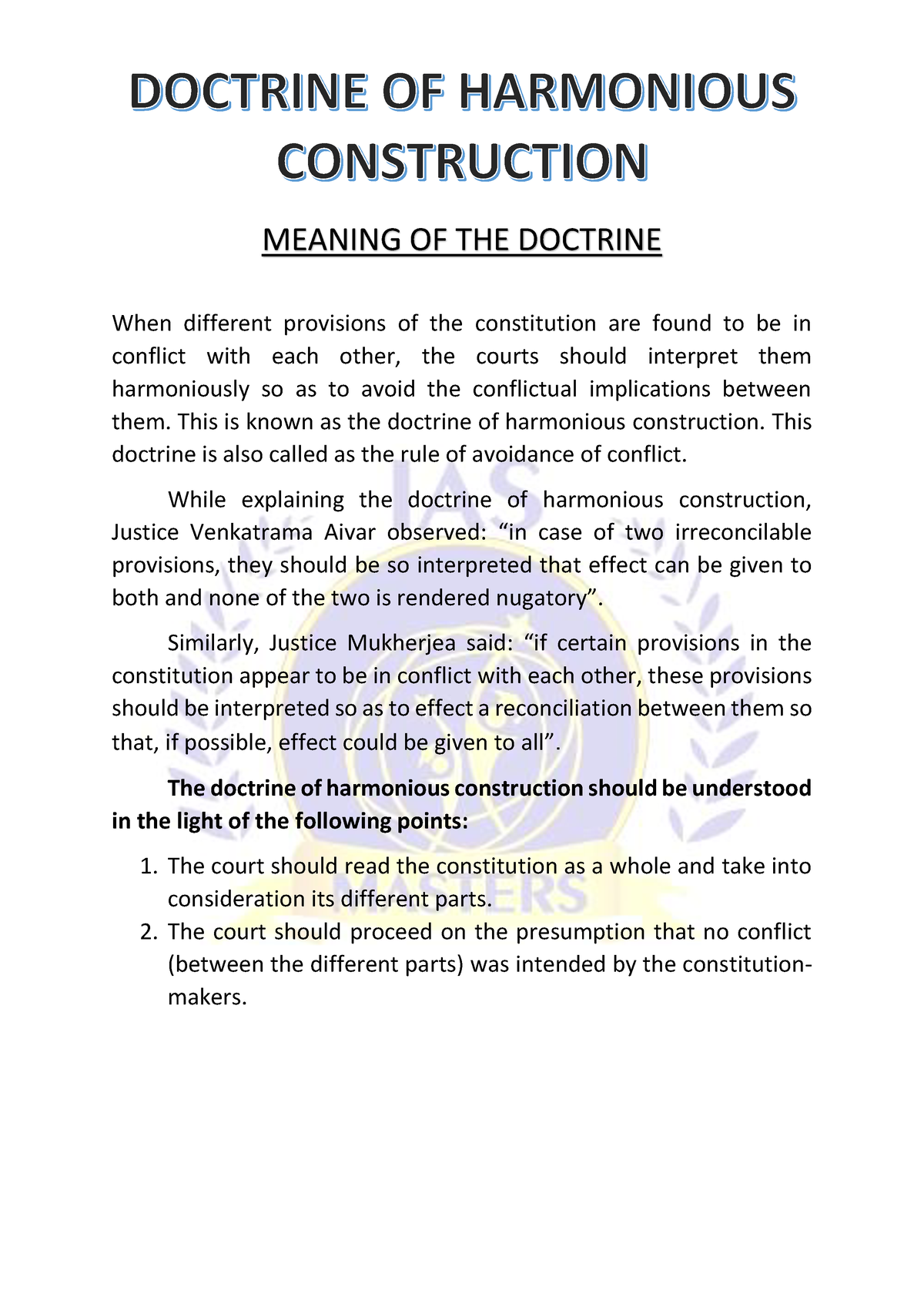 summary-of-doctrine-of-harmonious-construction-description-meaning-of