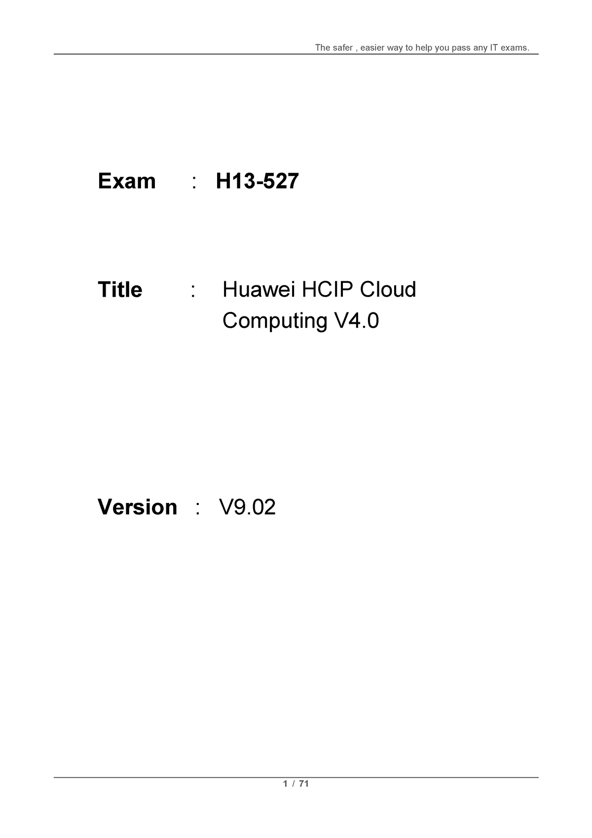 最新H13-629_V3.0題庫