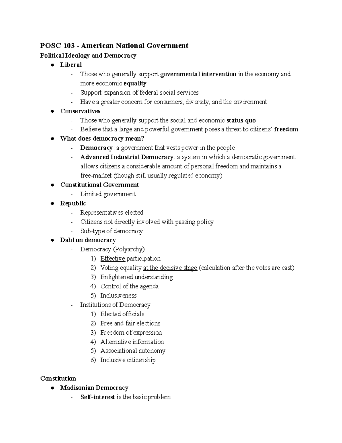 american national government essay topics