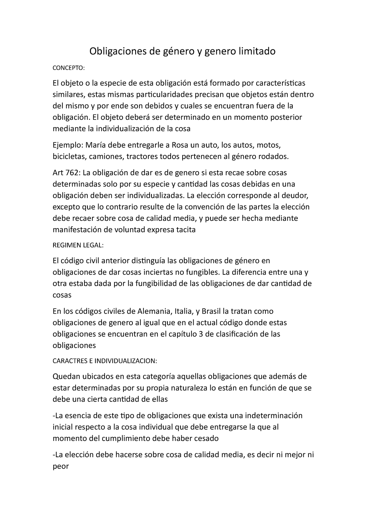 Obligaciones De Género Y Genero Limitado Obligaciones De Género Y Genero Limitado Concepto El 3278