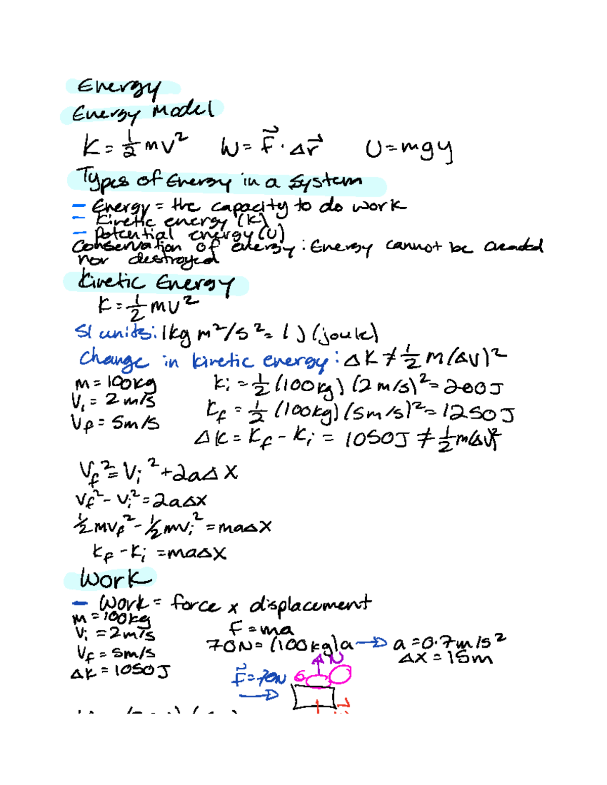 Physics T2M3 Energy Week 2 module 3 PHYSICS 1A03 Studocu