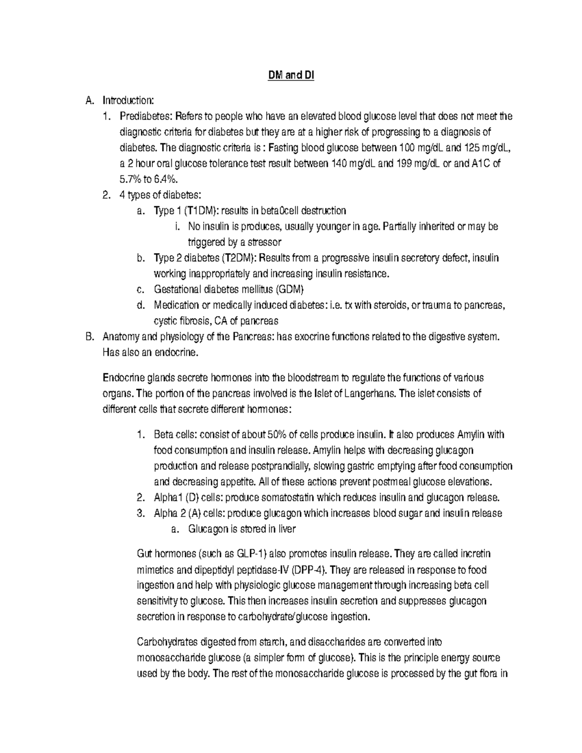 DM and DI DM and DI comparison charts DM and DI A. Introduction 1