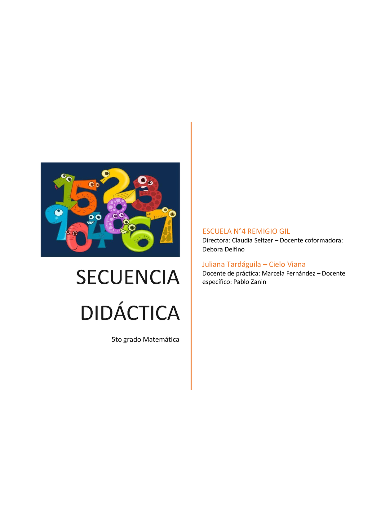 Tardaguila. Viana. Secuencia Matematica - SECUENCIA DID¡CTICA 5to Grado ...