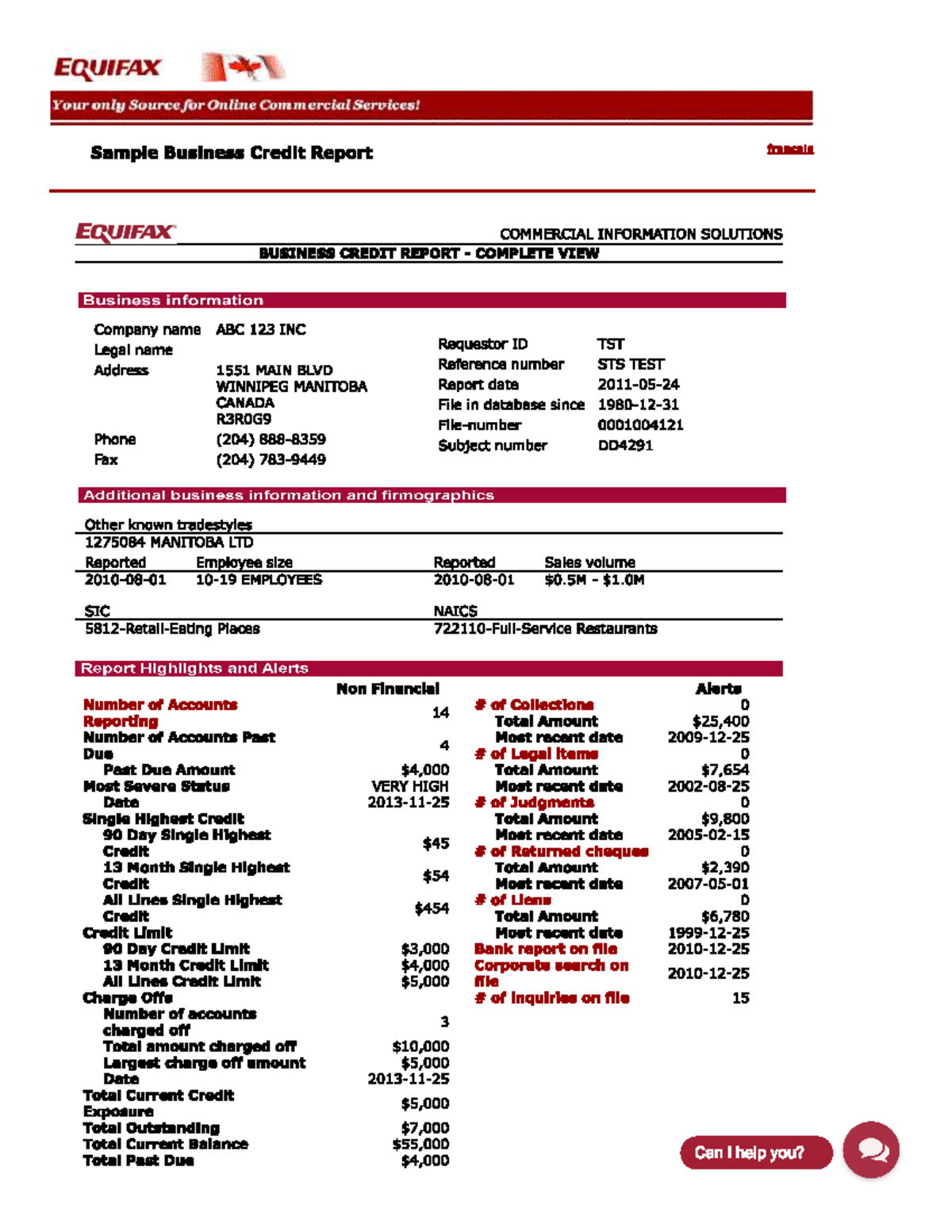 Credit Report - LOl - Corporate finance - Studocu