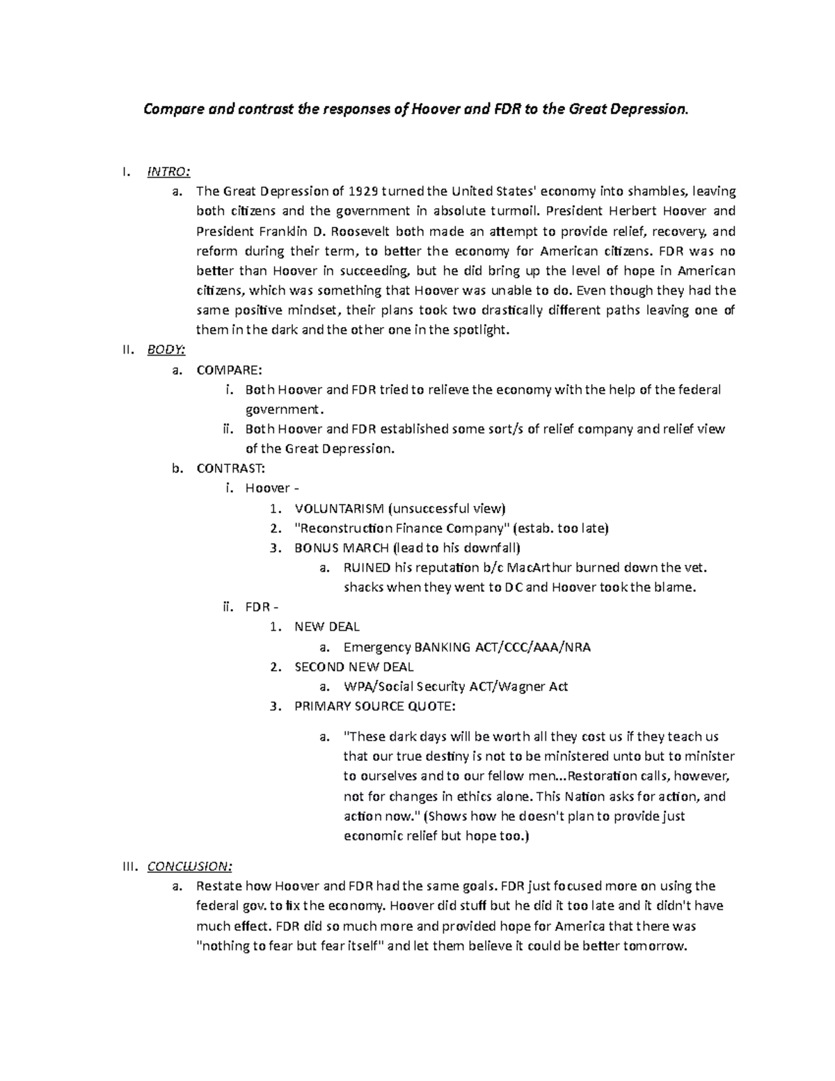 his-173-short-essay-compare-and-contrast-the-responses-of-hoover-and