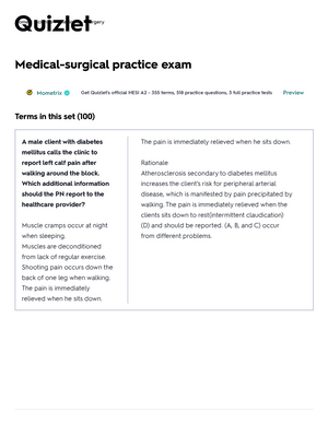 medical surgical practice exam flashcards quizlet mometrix get official hesi a2 355 terms 518 questions full studocu best gre vocabulary