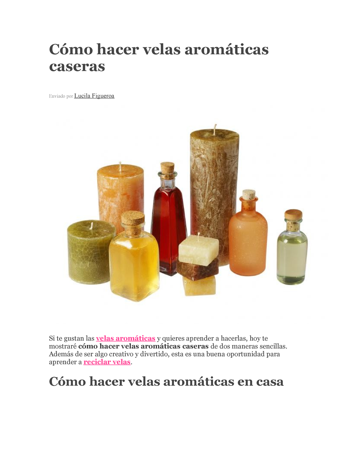 Cómo hacer velas con aceite usado - Método casero y fácil de hacer