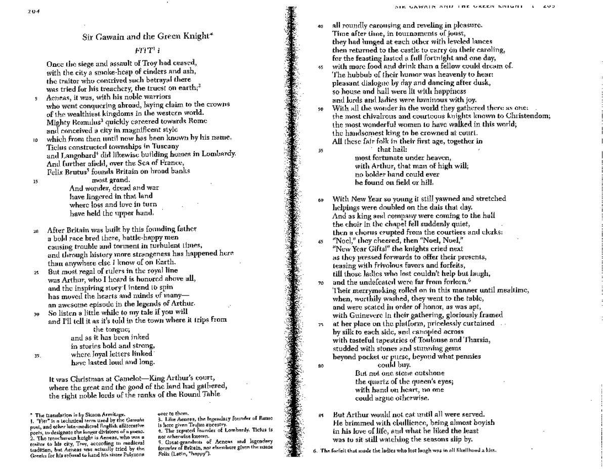 gawain and the green knight poem