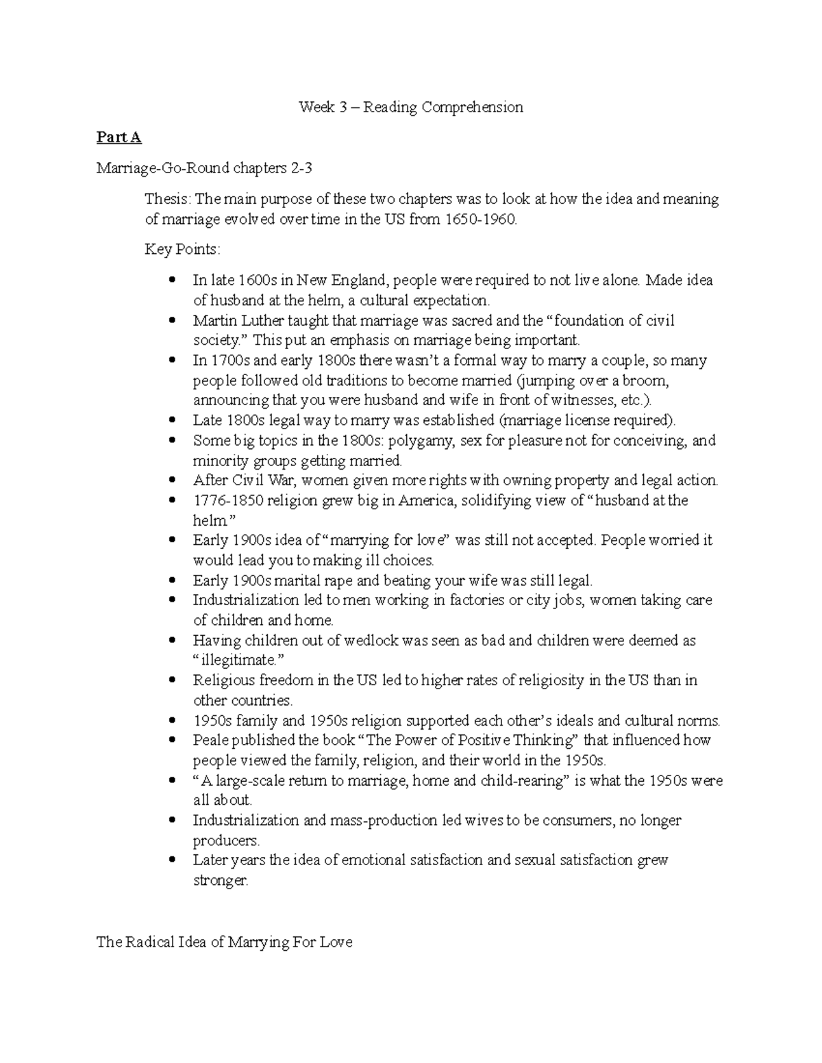 W03 Reading Comprehension - Week 3 – Reading Comprehension ...