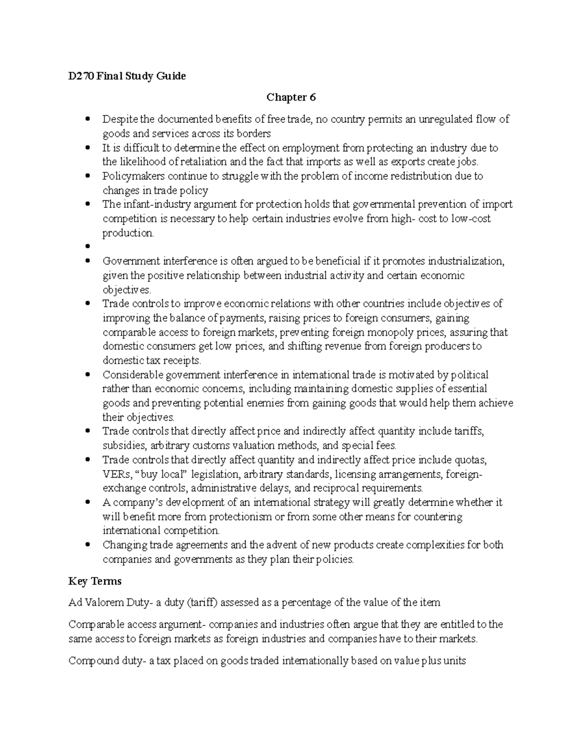 D270 Final Study Guide-2 - D270 Final Study Guide Chapter 6 Despite The ...