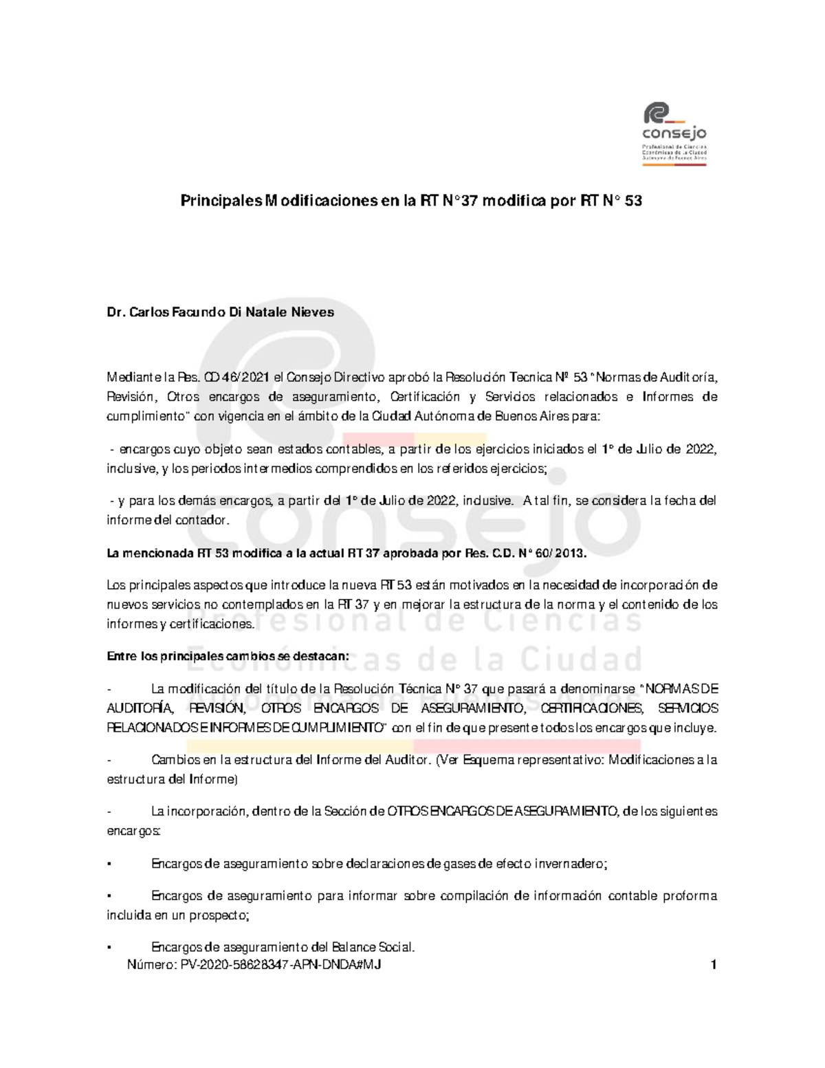 Principales Modificaciones RT 53 - Principales M odificaciones en la RT ...