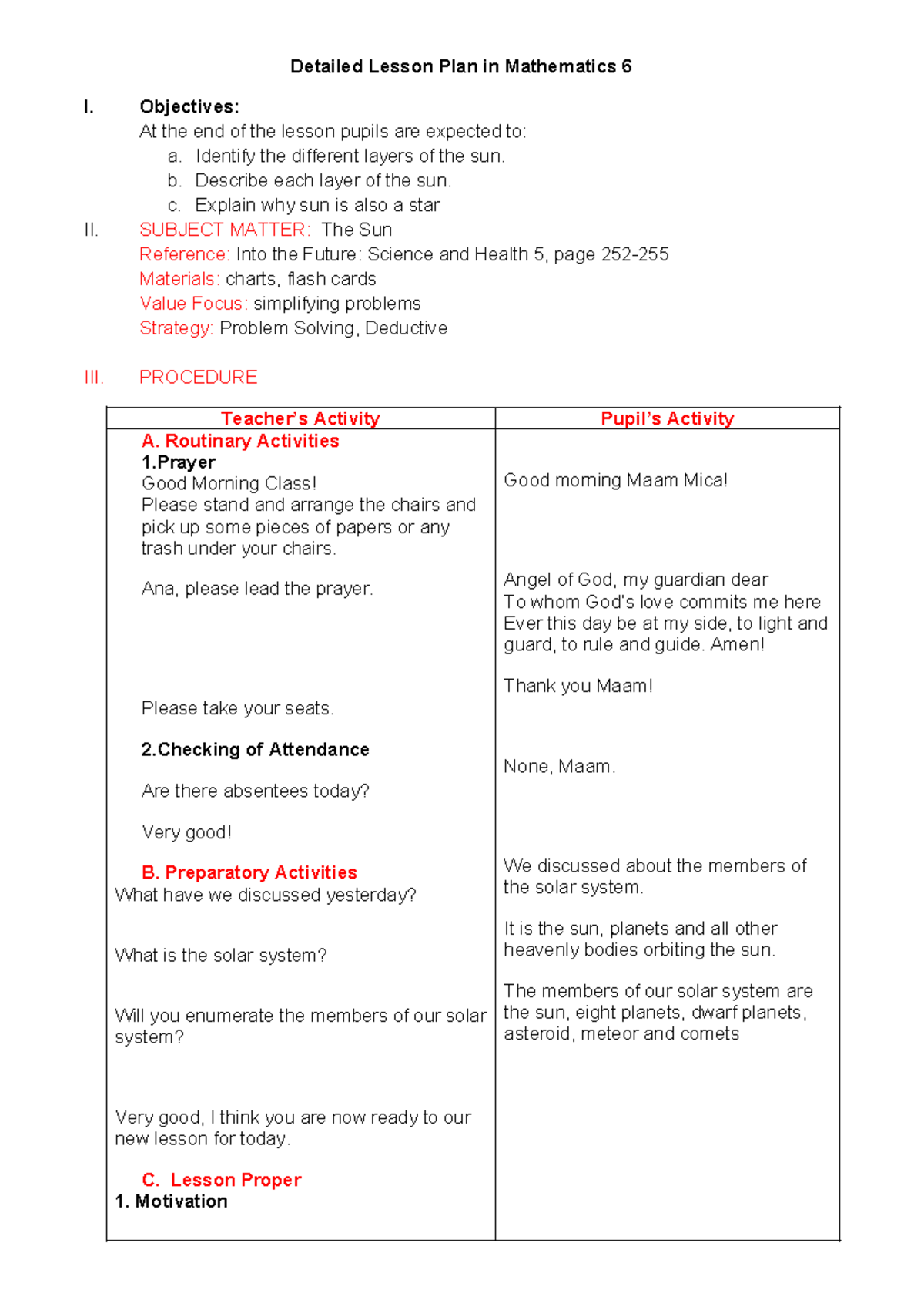 Detailed Lesson Plan in Mathematics 6 Autosaved - Detailed Lesson Plan ...