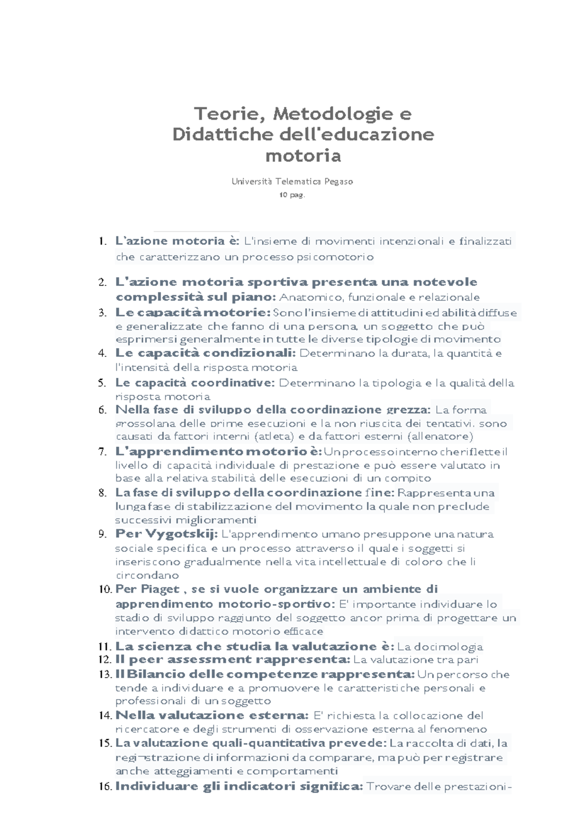 Teorie Metodologie E Didattiche Dell Educazione Motoria 20 3 - Teorie ...