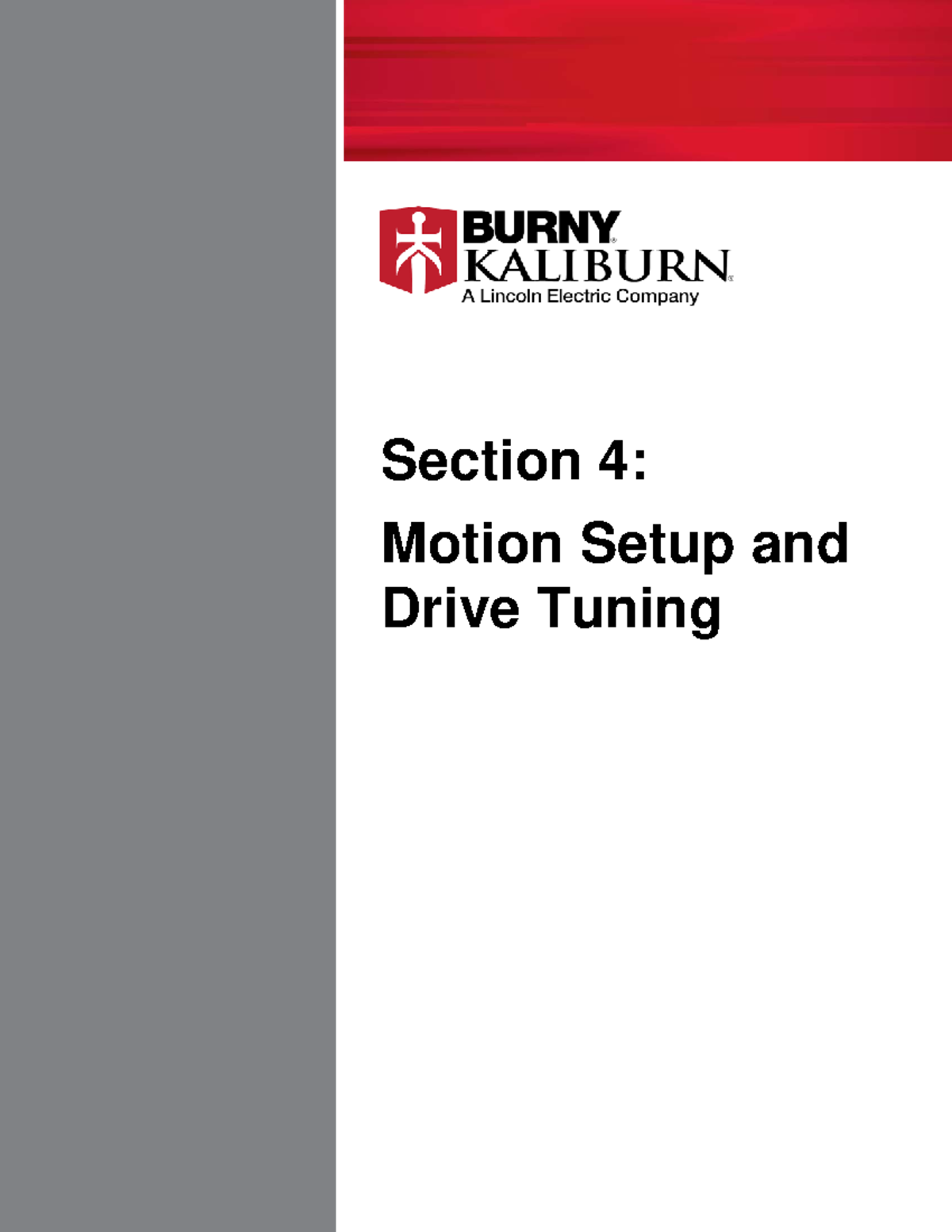 Section 04, Motion Setup and Drive Tuning, 10 LCD Plus - Section 4 ...