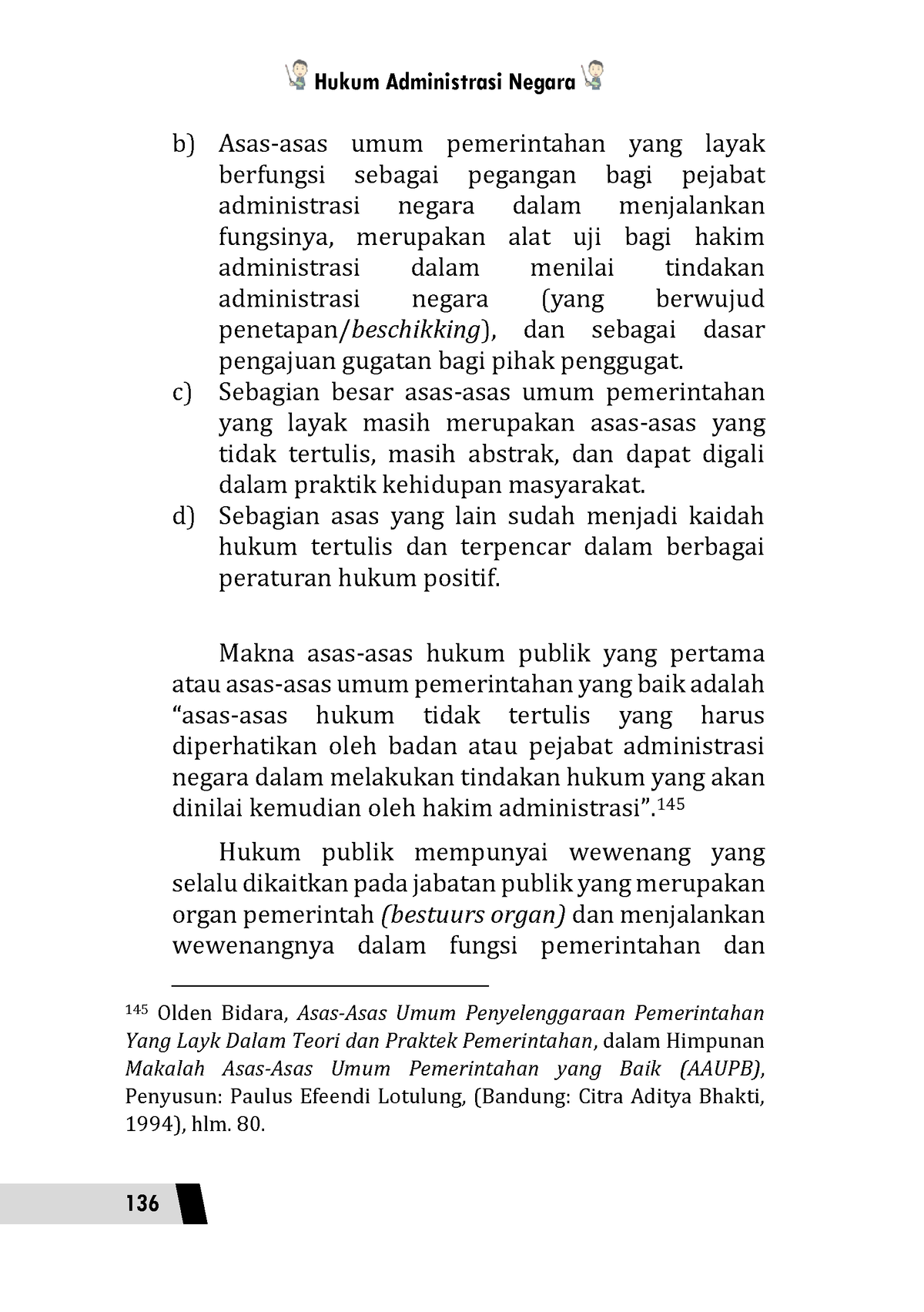 Hukum Administrasi-50 - Hukum Administrasi Negara 136 B) Asas-asas Umum ...