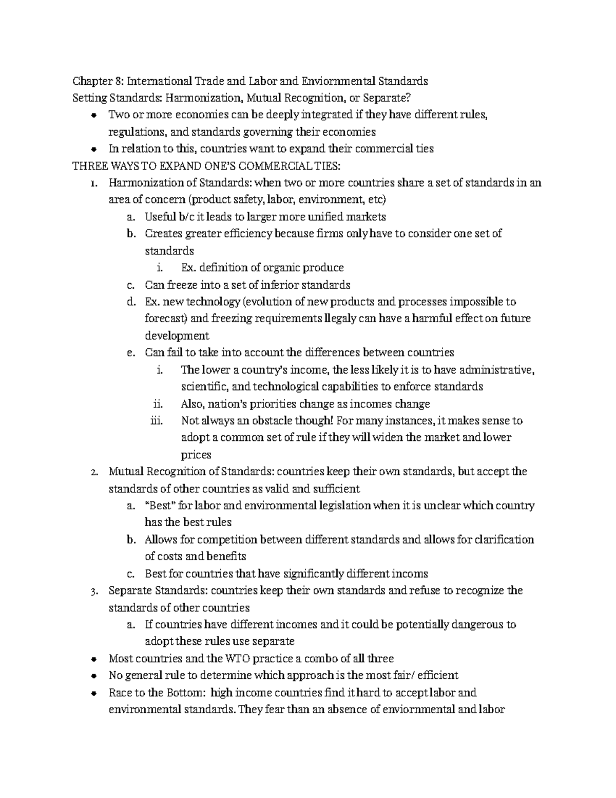 IR292 Chapter Notes (chapters 8-10) - CAS IR 292 - BU - Studocu