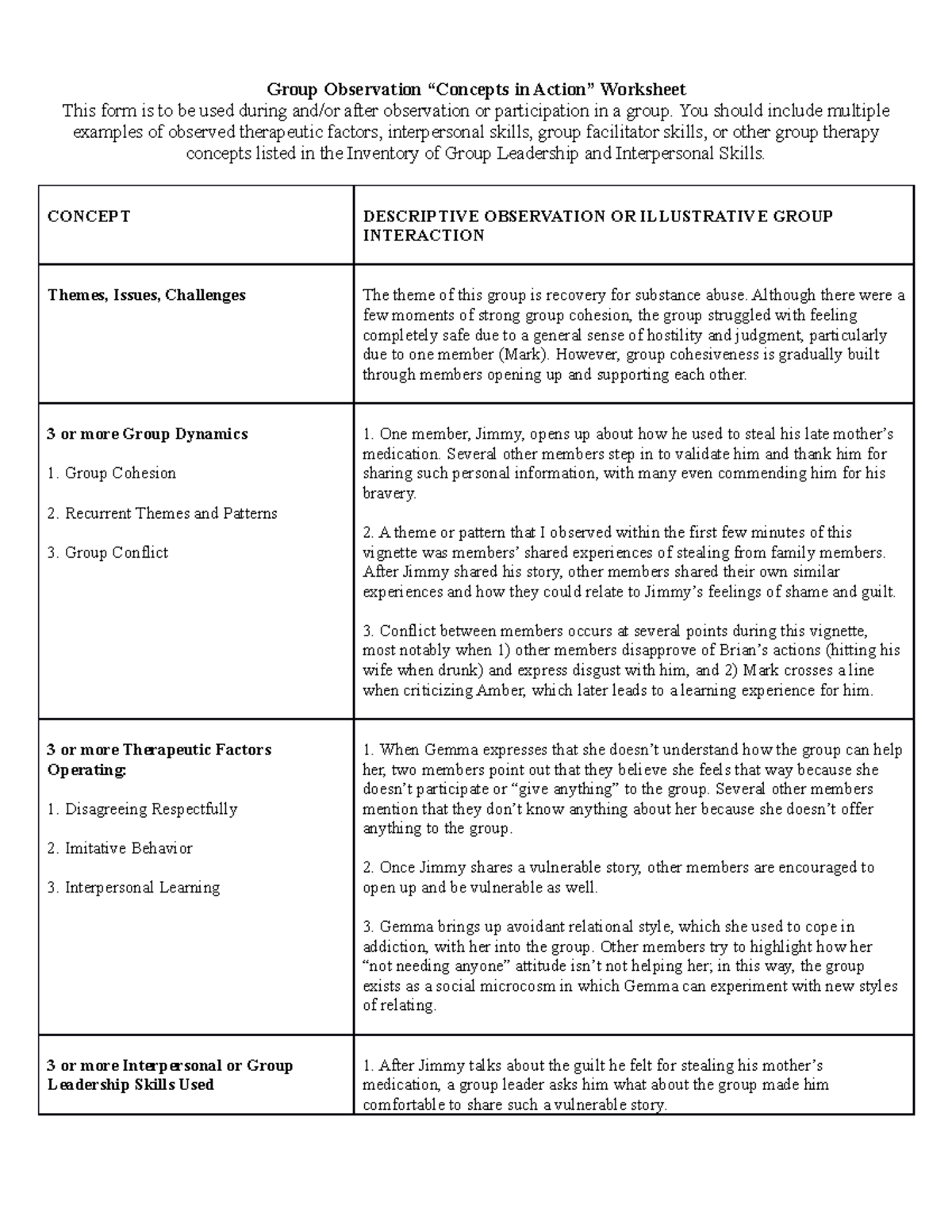 Concepts-in-Action Week10 - Group Observation “Concepts in Action ...