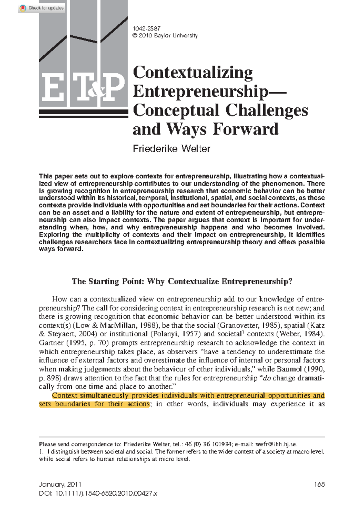 Contextualizing Entrepreneurship - Etap_427 165.. Contextualizing ...