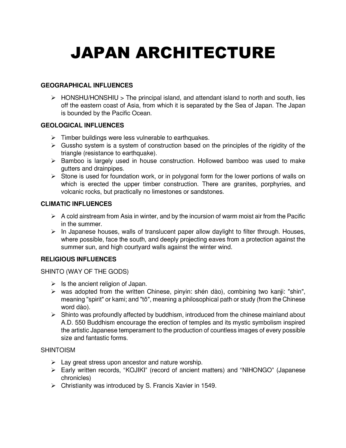 japanese architecture essay