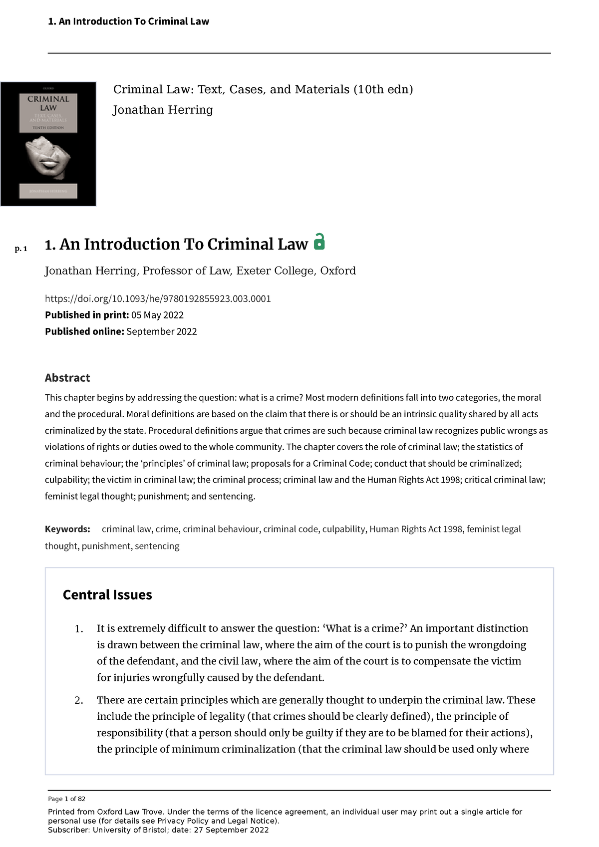 Criminal-chapter-1 - Textbook Supplement - Page 1 Of 82 Printed From ...