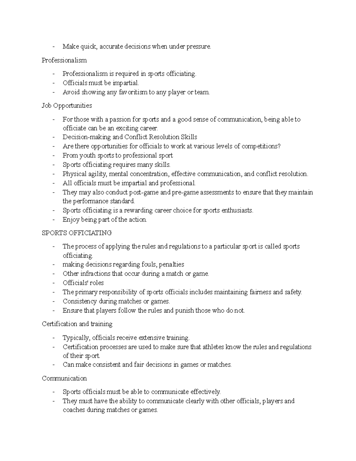 HEW 307 Notes 38 - Oral and written communication skills appropriately ...