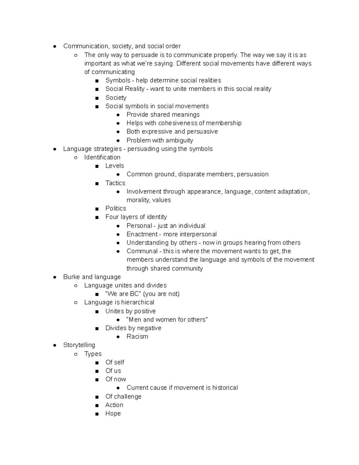 Persuasion Lecture Notes - Communication, society, and social order The ...