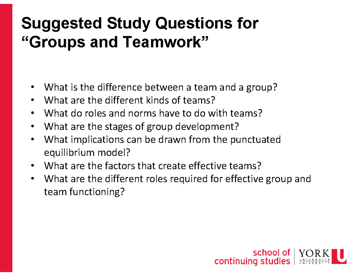 CSHR1020 Class 4 Study Questions - Suggested Study Questions for“Groups ...