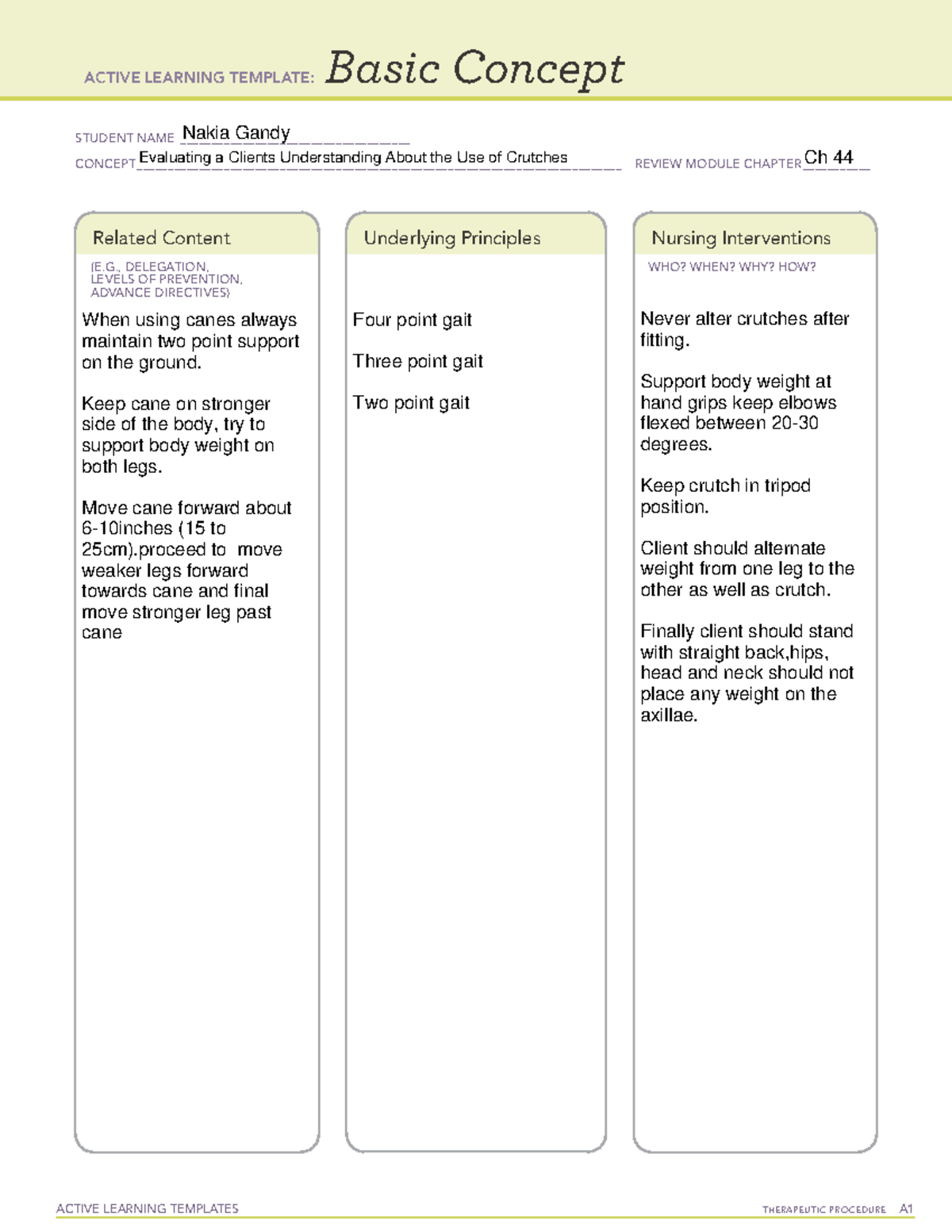 Active learning template basic concept b assistive device 102