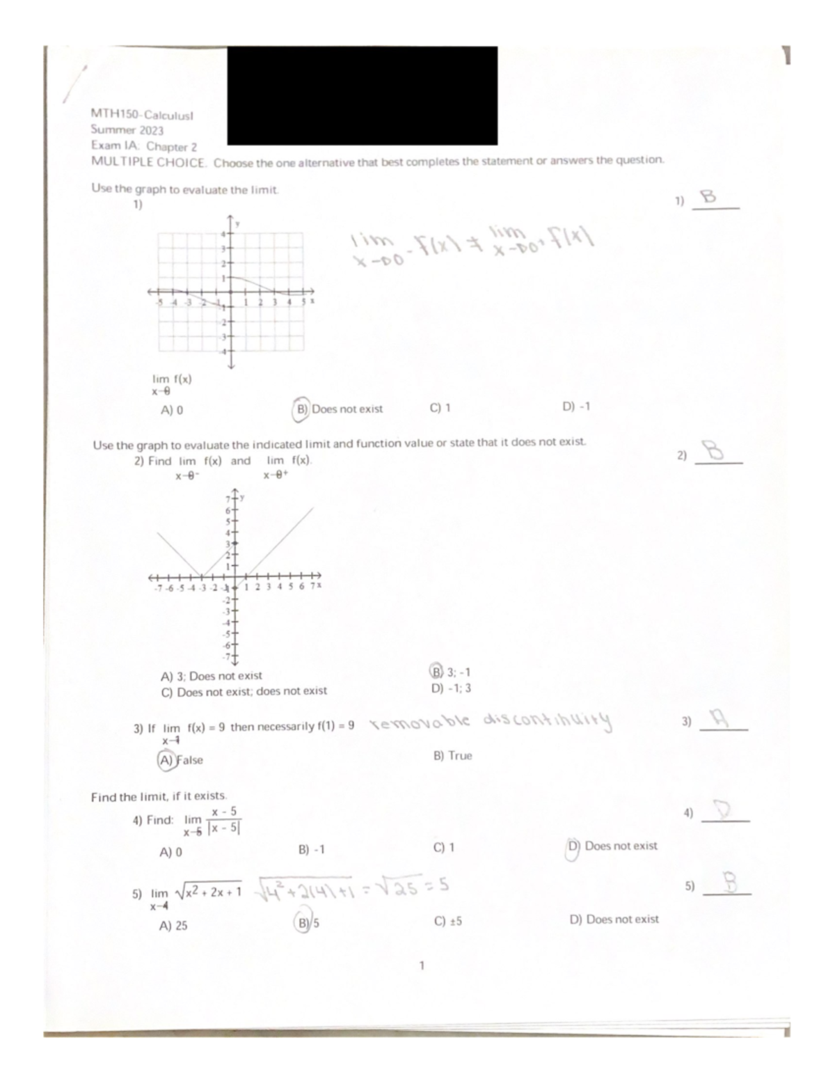 Exam one on module 1 - MTH-150 - Studocu