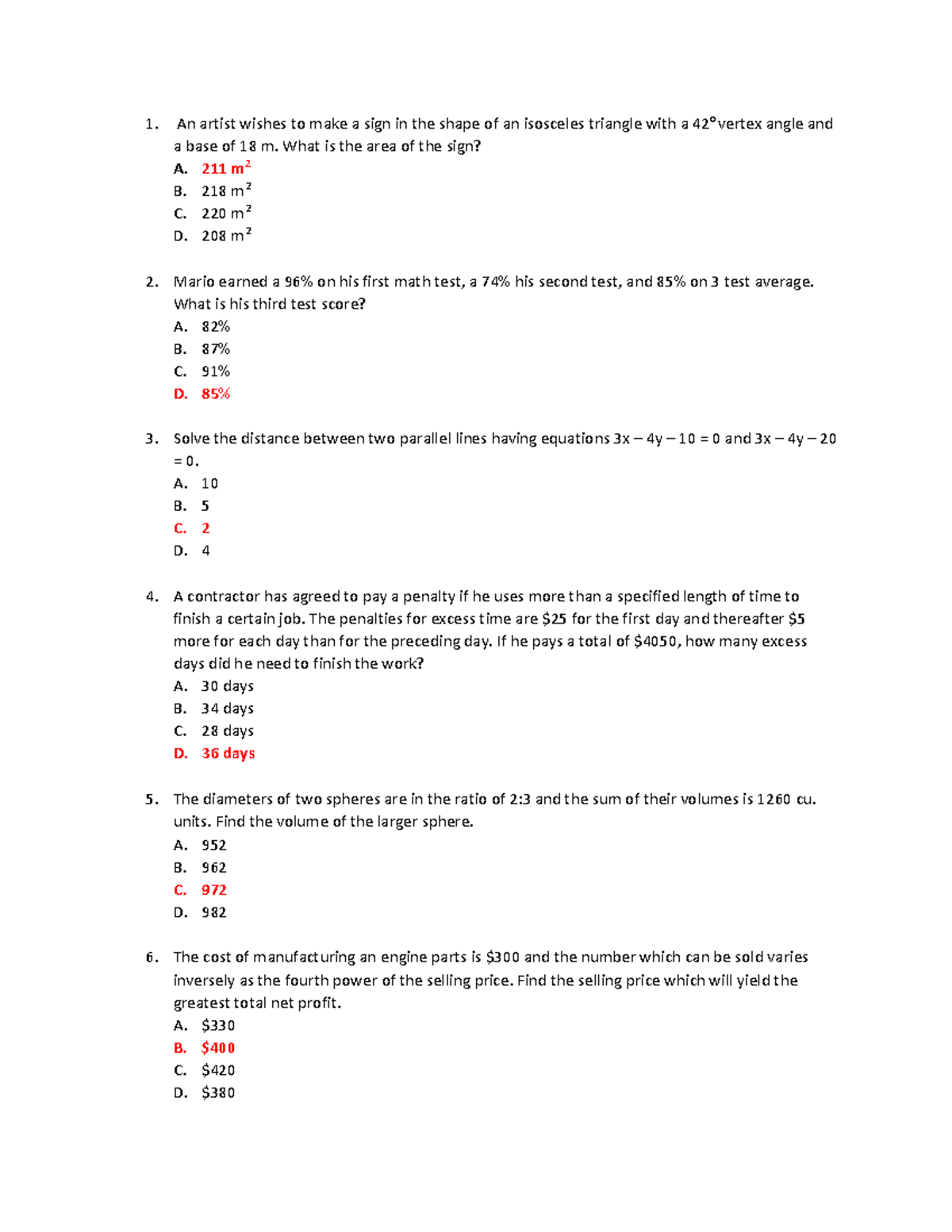 MATH - Mathematics - An artist wishes to make a sign in the shape of an ...