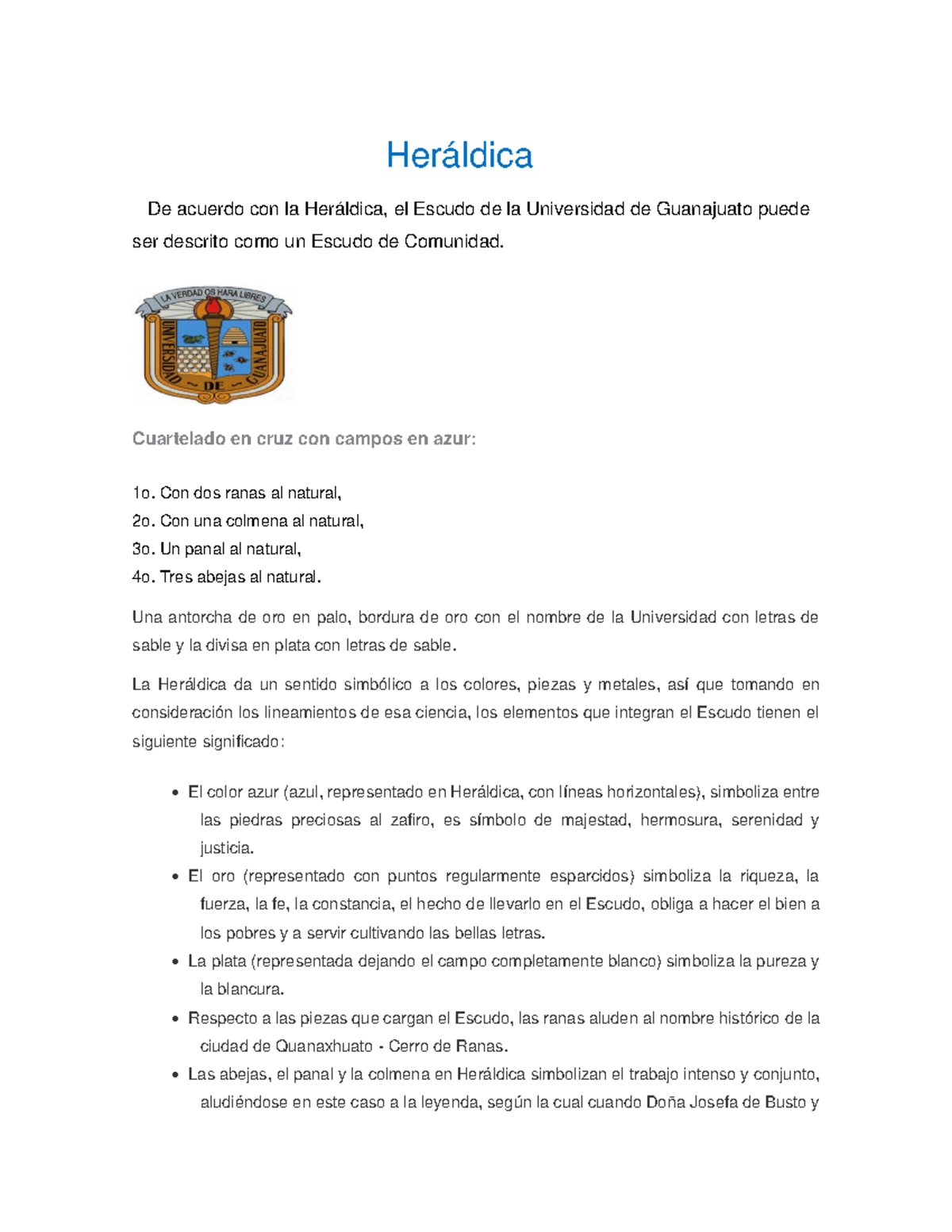 Heráldica Tutoria, De La Universidad De Guanajuato - Heráldica De ...