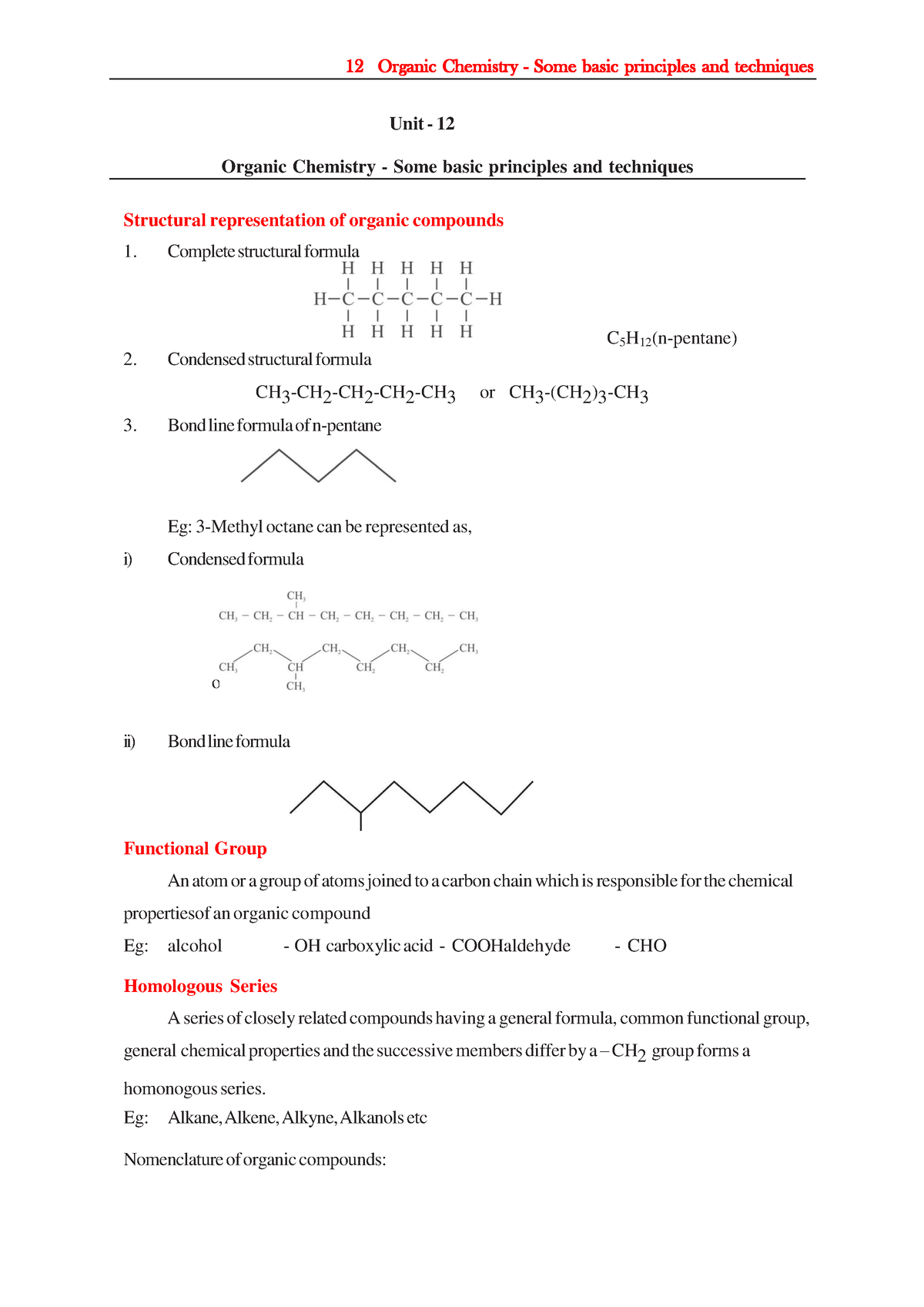 12 Somebasic Concepts Of Organic Chemistry - Unit - 12 Organic ...