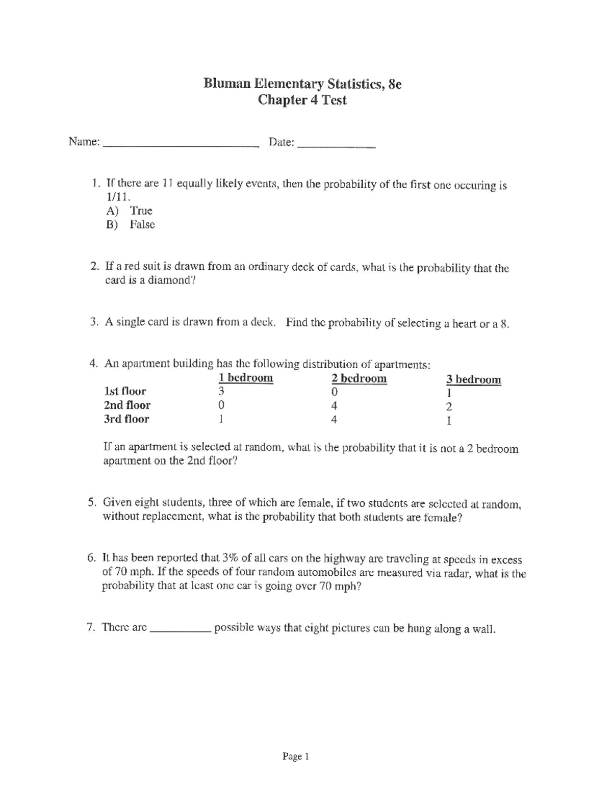 stats chapter 4 homework