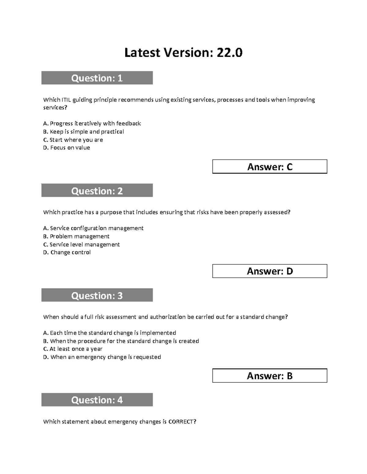 ITIL-4-DITS関連日本語版問題集