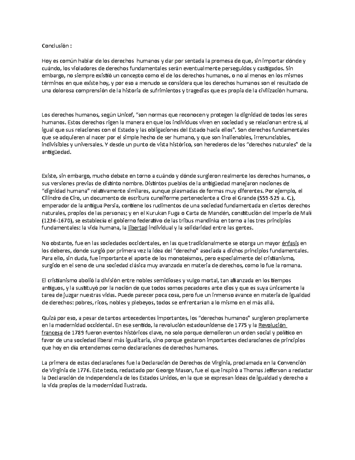 Conclusión Jacqueline noyola copy - Conclusión : Hoy es común hablar de ...