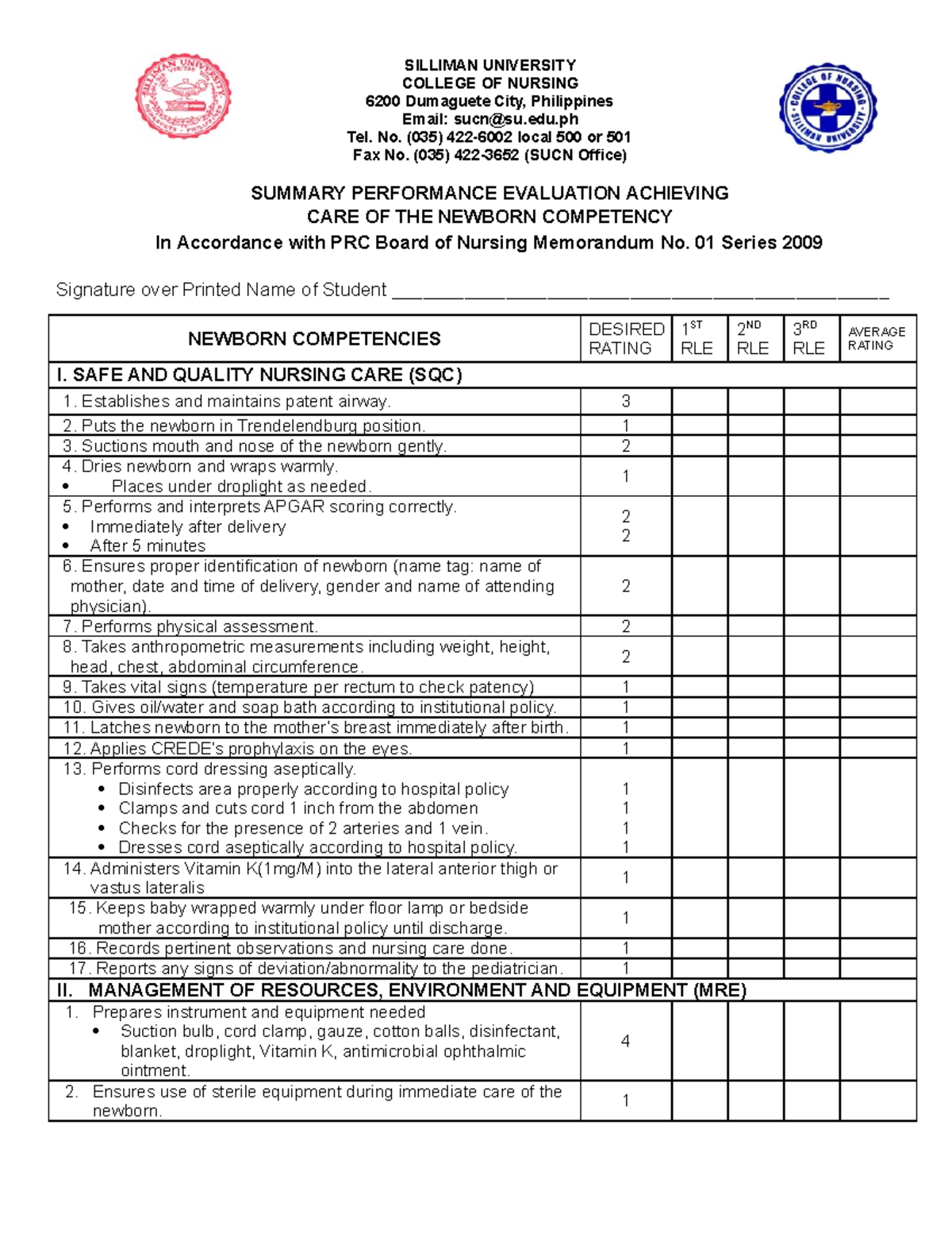 prc room assignment nursing nov 2021