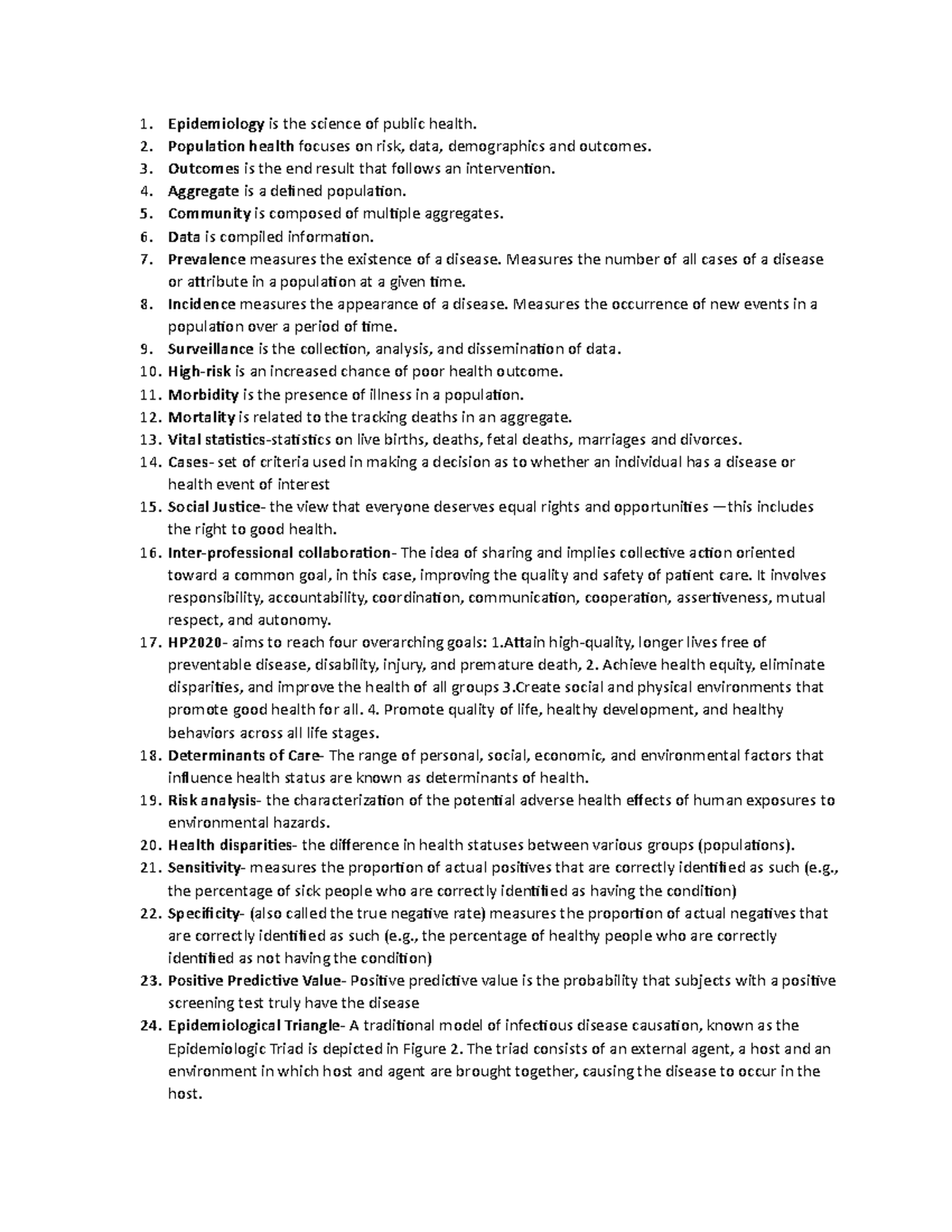 503- Mid-term Study Guide[ 1068] - Epidemiology Is The Science Of ...