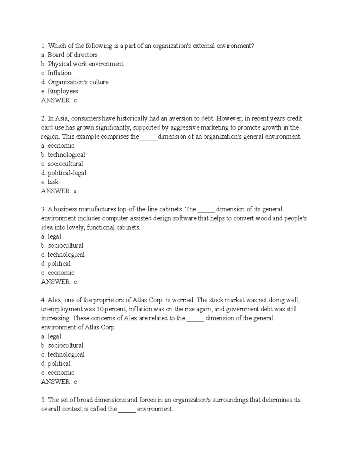 MGT103 Chap 02 - Szght Setdsg Xd - Which Of The Following Is A Part Of ...