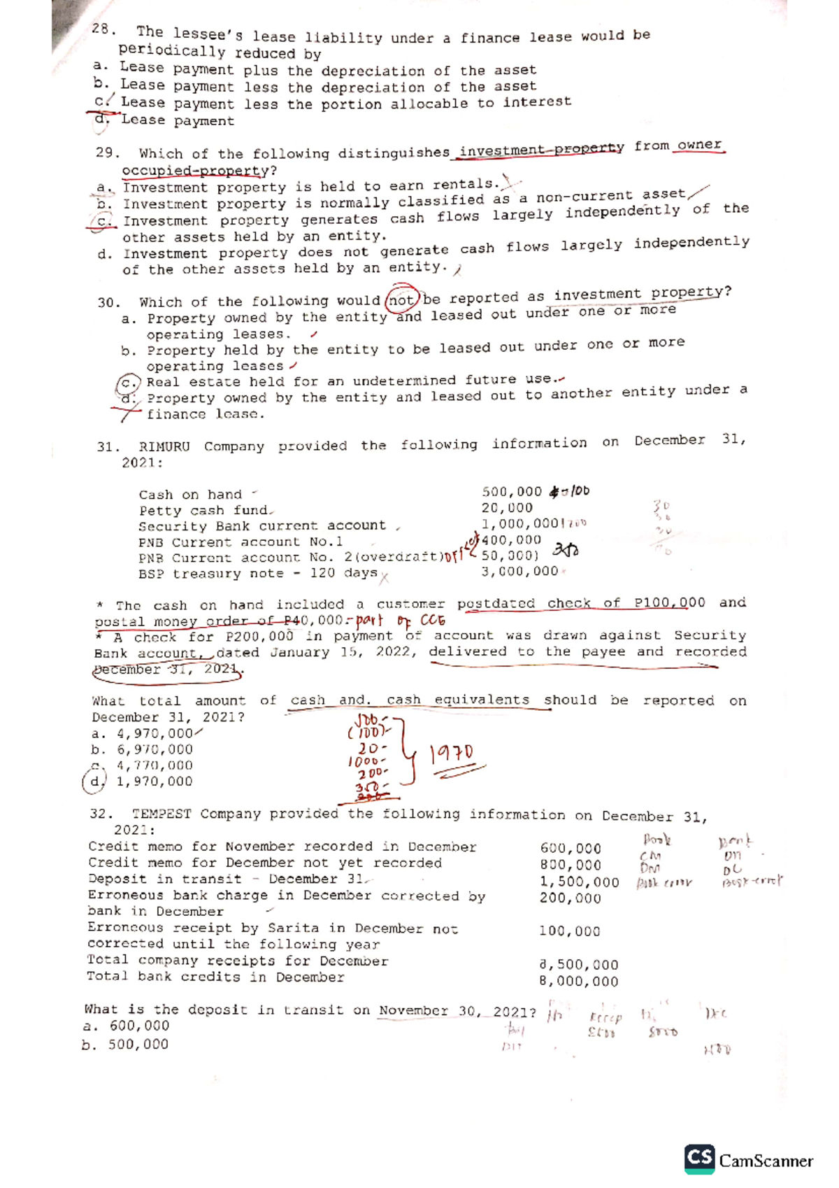 FAR Part2 - Question and answer - Accountancy - Studocu